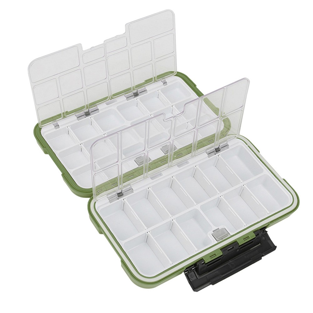 ABS Waterproof Fishing Tackle Box Bait Lure Hooks Storage Case Organizer