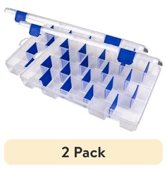 2 pack Tuff Tainer Utility Tackle Storage Box Large Plastic