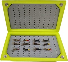 2 PC Fly Box Float Tackle Box Grip Foam Fly Fishing Tackle Boxes Fishing Storage