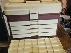 Plano 758 Large Tackle Box Storage Fishing 4-drawer Deep top USA