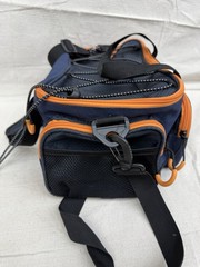 Calamus TB61 Canvas Tackle Bag Blue Orange Fishing Bag