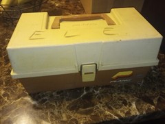 Vintage Plano Molding Co. Model 2200 Tackle Box made in USA No Tray