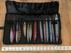 Sea Falcon SPJ Knife Jig Roll Storage Bag Large 11”x5” Johnny JYG Shimano NEW!