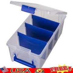 Fishing Tackle Box Soft Bait Storage Organizer Adjustable Rust Protection New