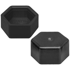 75 PCS M6 M8 M10 Black Plastic Hex Nut Protection Caps Bolt Covers