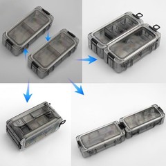 Waterproof Fishing Tackle Case with Luminous Ring for Night Fishing Enthusiasts