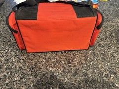 Bass Pro Shops Xtreme Qualifier 350 Tackle Bag Red, 3 Pockets, Shoulder Strap