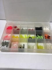 Plano Molding Co. Fishing Tackle Tray 7.25”x11” With Plastic Swim Baits #2