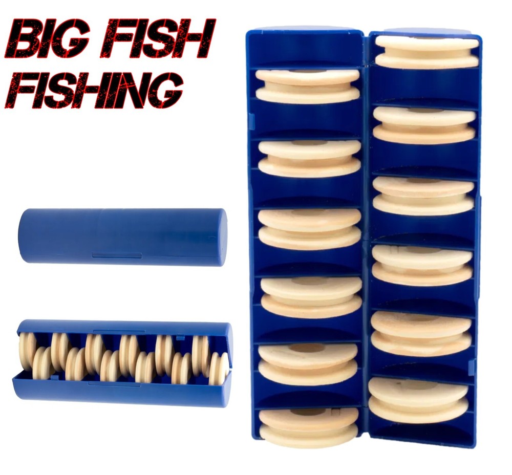 Compact Sea Fishing Rig Winder Box 12 Neoprene Rig Winders Compartment Tube