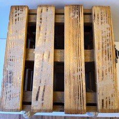Vintage Sportcraft Wooden Crate Box Storage Chest Rope Handle Fishing Tackle