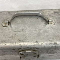 Aluminum Tier Tackle Box 5″x7″x18″ In Fair Condition. See description A