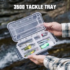 Waterproof Tackle Box, Portable Fishing & Tackle Storage Box with Two M-Pink