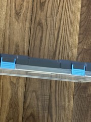 Shimano Plastic Tackle Box Organizer Case Clear Blue Gray Fishing Storage Box