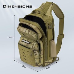 KastKing BlowBak Tactical Sling Tackle Bag-Lightweight Fishing Backpack Storge