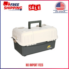 HOT SALE Plano 6-Tray Hip Roof Large Tackle Storage Box, Green/Sand