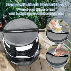 Fishing Bucket Organizer Multipockets Professional Premium Versatile Waterproof