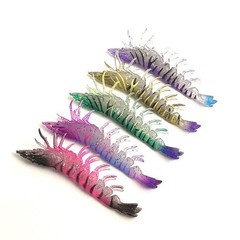 Flexible 9.5cm TPE Soft Shrimp Bait with Weight for Enhanced Fishing Results