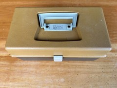 Vintage Plano 5000 Two Tier Tan and Brown Tray Tackle Box