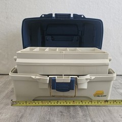 Plano Two Tray Fishing Tackle Box Model 6202-06 Blue