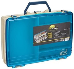 Two-Level Tackle Box Satchel, Premium Fishing Gear Storage Organizer, Durable De