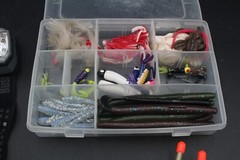 Cabela’s Premium Fishing Bag Carry All Tackle Box Camo W/Fishing Supplies!