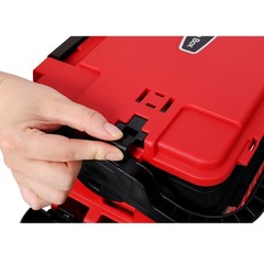 Fishing Tackle Box,With 2pcs Rod Holder,2pcs Cup Holder,1pc Carring Strap,Red