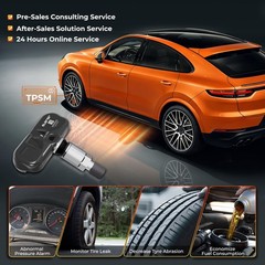 TPMS Sensor, Set of 4 Tire Pressure Monitoring System Sensor fit for Toyota C…
