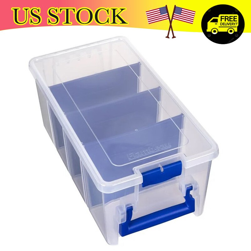 Lightweight Outdoor Fishing Tackle Box Organizer Plastic Storage Box Portable US