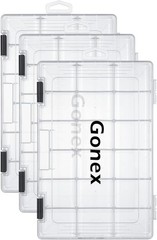 3600 Size Fishing Tackle Organizer – Water-Resistant, 24 Compartments, 3 Packs