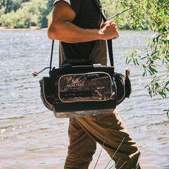 3600 Medium Fishing Tackle Bag with Storage Boxes Polyester Unisex Gear Organ…