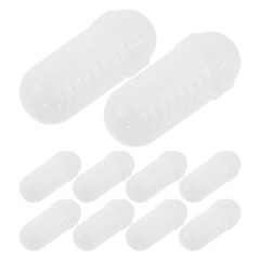 10Pcs Portable Durable Plastic Bait Holder White Fishing Bait Storage Container