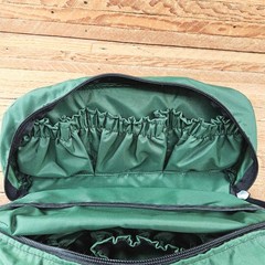 Bucks Bags Fly Fishing Reel & Tying Tool Bag Green Nylon Made in USA Boise (11″)