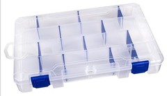 Outdoors 4007 Fishing Tackle Box – Includes 12 Dividers, 24 Compartments,