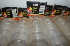 (7) South Bend Screw Together Plastic Stack Jars 2″ 6 Per Tackle Organizer