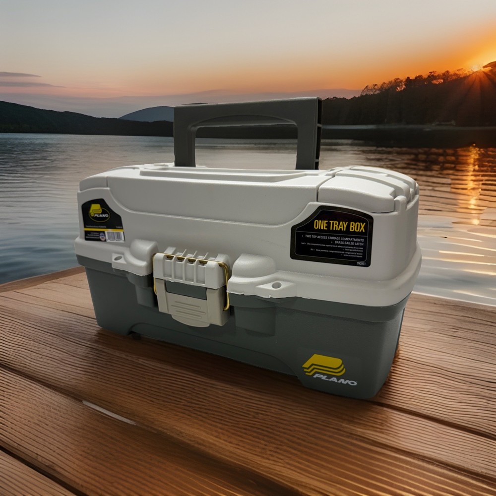 Plano Model 6201 One Tray Fishing Tackle Box – Made In USA Lightweight