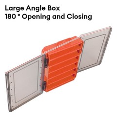 Fishing Tackle Box Lure Waterproof Compartments 2 Layer Storage Hard Case Hook