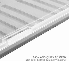 SF Collection Fly Boxes Clear Fly Fishing Box A4 Super Large Capacity Slit Foam