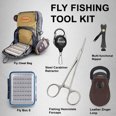 Aventik Fly Fishing Tools Chest Bag+H18SB+4in1