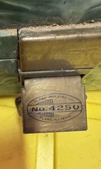 Vintage Green “PLANO” Tackle Box Rustic Patina 11.5” L x 5” W x 4”T