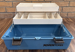 Vintage Flambeau 1822 Adventurer 3 Tray Fishing Tackle Box – Double Latch -VHTF
