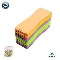 Fishing Line Winding Board Foam Leader Holder 10 Pack with 100 Retaining Pins