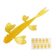19.5x11x1cm TPE Floating Lure for Bass with Built-in Sequins and Scent
