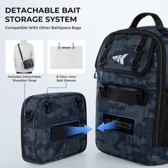 BaitSpace Large Fishing Tackle Bag – Perfect for Boat & Bank Fishing Adventures