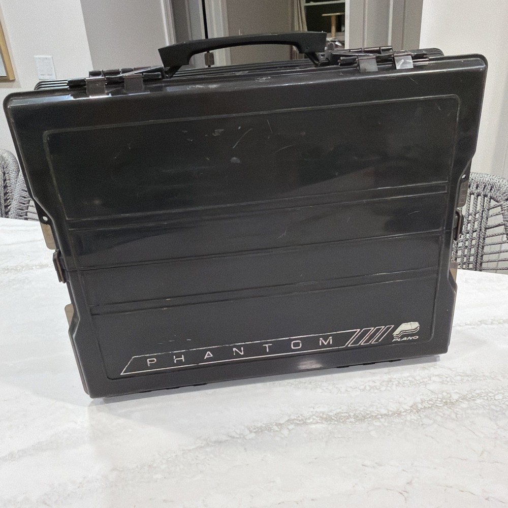Vintage Plano Phantom III Double Side Fishing Tackle Box Organizer Pro 797