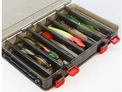 Fishing Lure Storage Box with Clear Visibility and 14 Slots for Organization