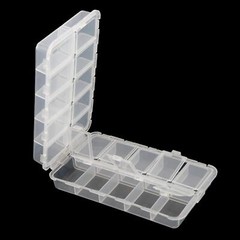 Small Fishing Tackle Storage Box Container For Storing Swivels Jigs Hooks Sinker