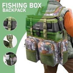 Tackle Box seat bucket box for camping fishing basket boating with Strap & Bag