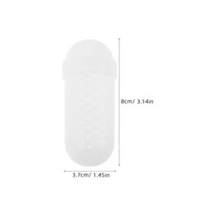 10Pcs Portable Durable Plastic Bait Holder White Fishing Bait Storage Container