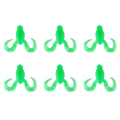 Curly Leg Floating Frog Lure Set 6 Colors Silicone 4cm 1 9g for Largemouth Bass