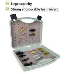 Aventik Streamer Fly Box – Large Click Lock Fly Fishing Box with Grip Foam fo…